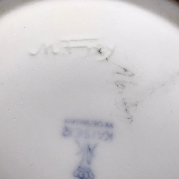 Vtg AK Kaiser Manfred Frey Fluted Scalloped Rim Porcelain Vase W Germany #620/27 - Picture 6 of 8